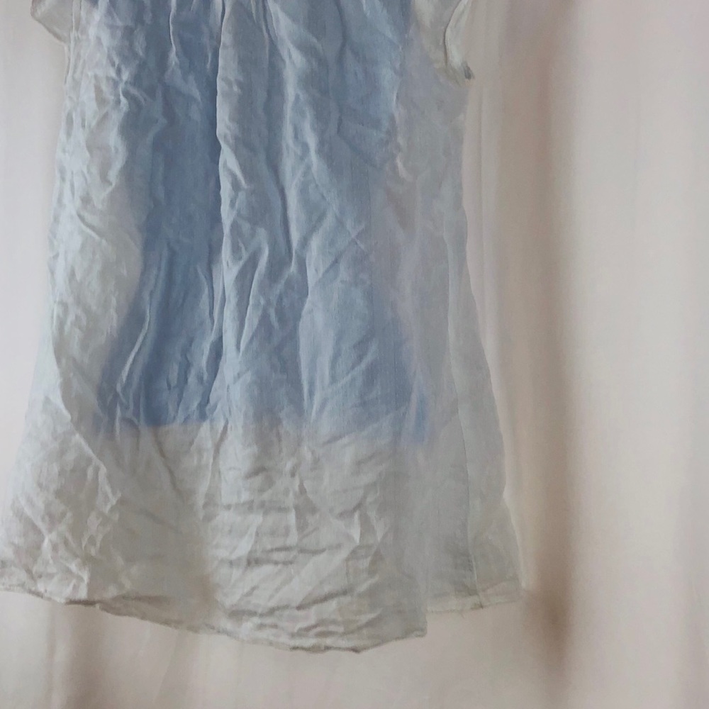 Calvin Klein Y-neck pleated embellished top S - Picture 7 of 16